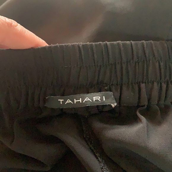 VINTAGE🧚‍♀️TAHARI Black High Waisted Cargo Flare/Wild Leg Pants/Trousers - Picture 10 of 15